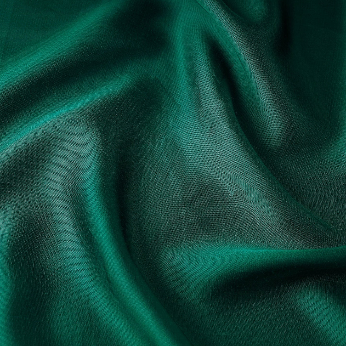 Dark green - modal silk plain fabric 04 - handcrafted