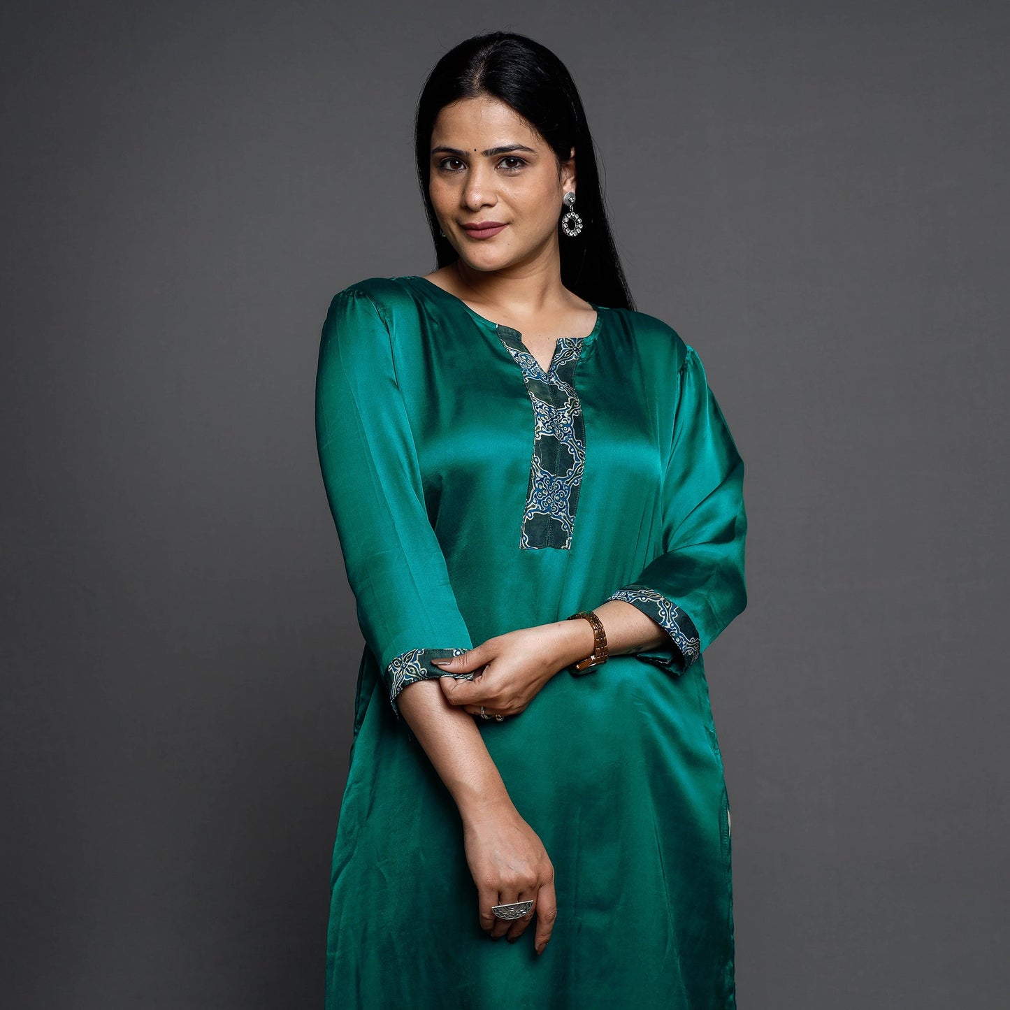 Modal Silk Plain Kurta