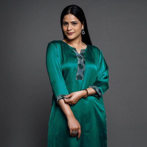 Modal Silk Plain Kurta