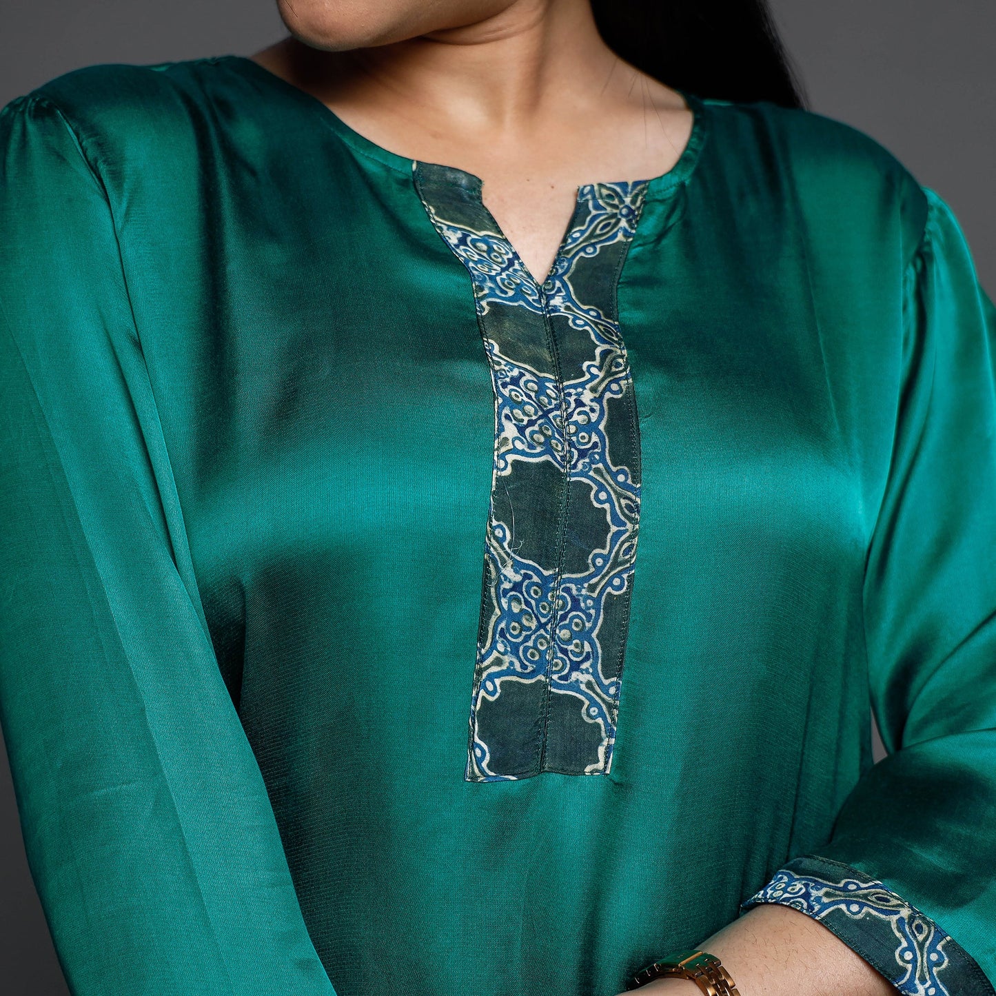 Modal Silk Plain Kurta