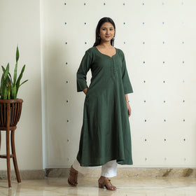  Plain Flex Cotton Kurta 