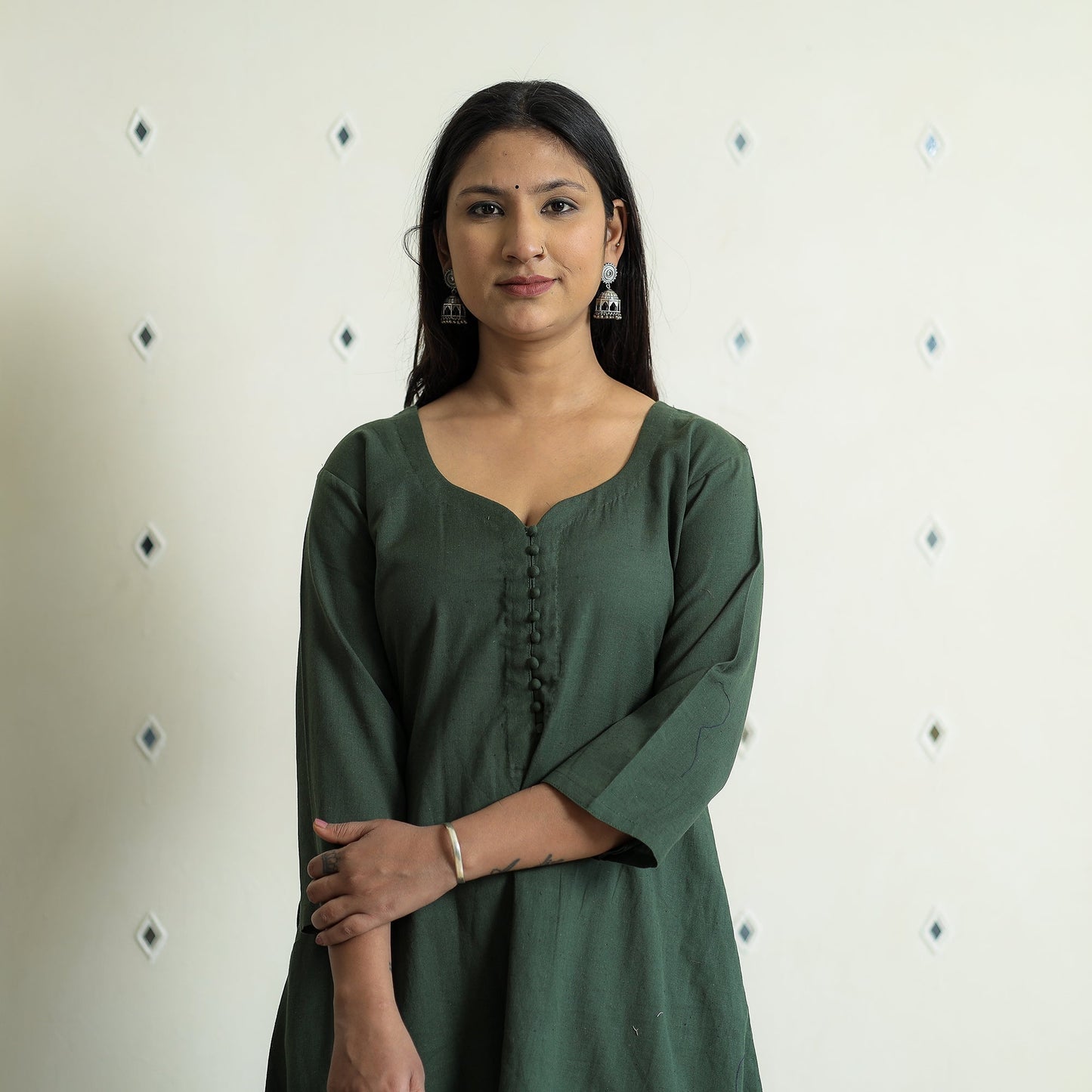  Plain Flex Cotton Kurta 