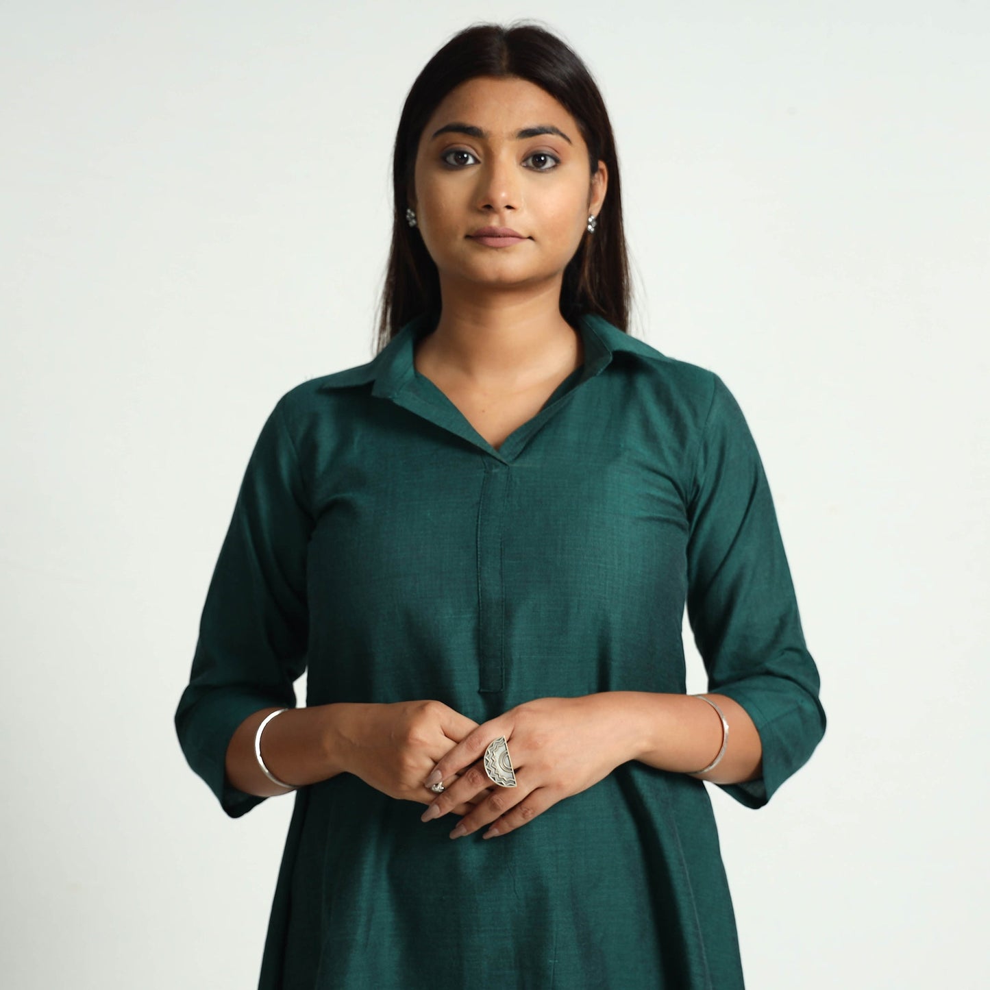 Buy Plain Handloom Cotton Dress Online l iTokri.com