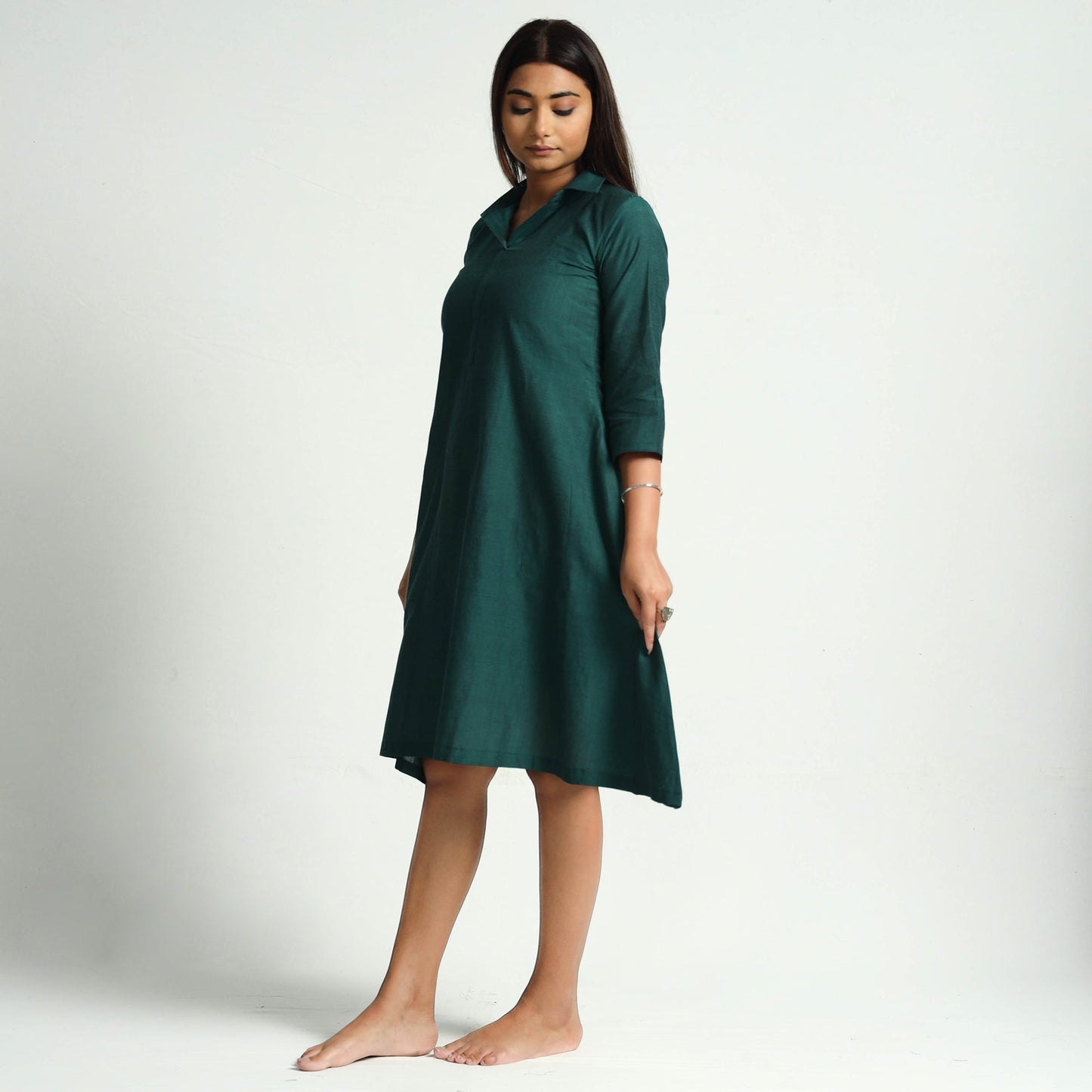 Buy Plain Handloom Cotton Dress Online l iTokri.com