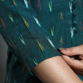 Buy Pochampally Ikat Weave Cotton Long Kurta Online at iTokri.com