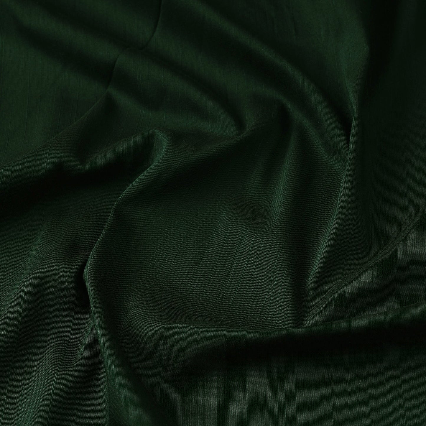  Dark Green Slub Silk Plain Fabric 