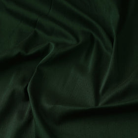  Dark Green Slub Silk Plain Fabric 