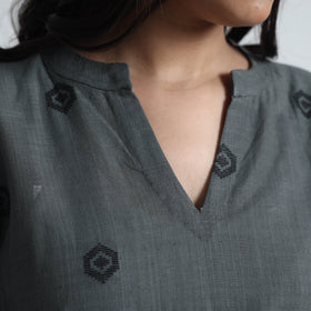  Exquisite Jacquard Cotton Dress 