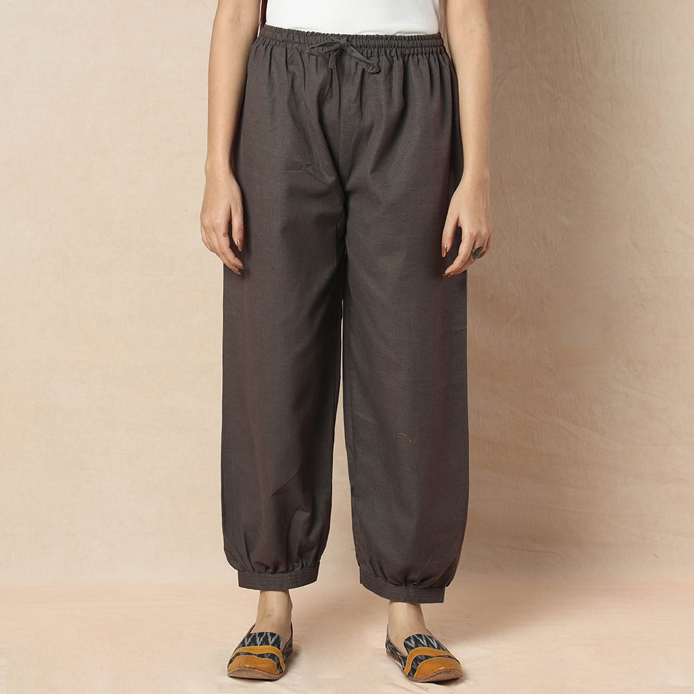 Buy Flex Cotton Plain Elasticated Pant Online l iTokri.com