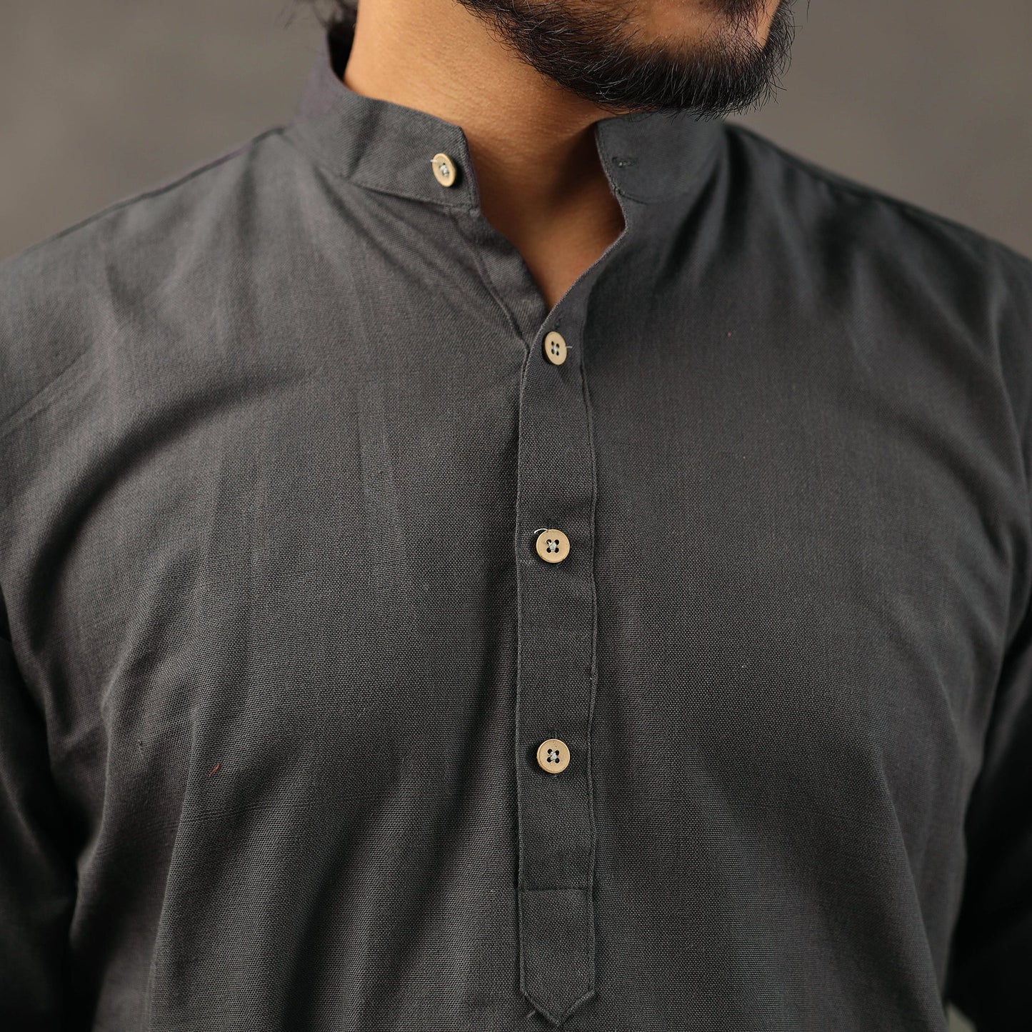  Handloom Cotton Men Short Kurta 