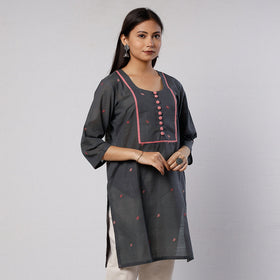 Buy iTokri Casuals - Jamdani Handloom Cotton Short Kurta Online at iTokri.com