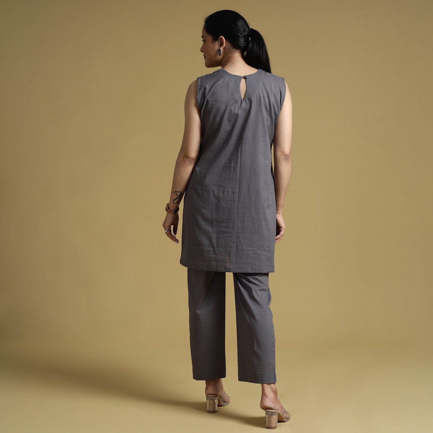  Plain Dyed Cotton Co-Ord Set 