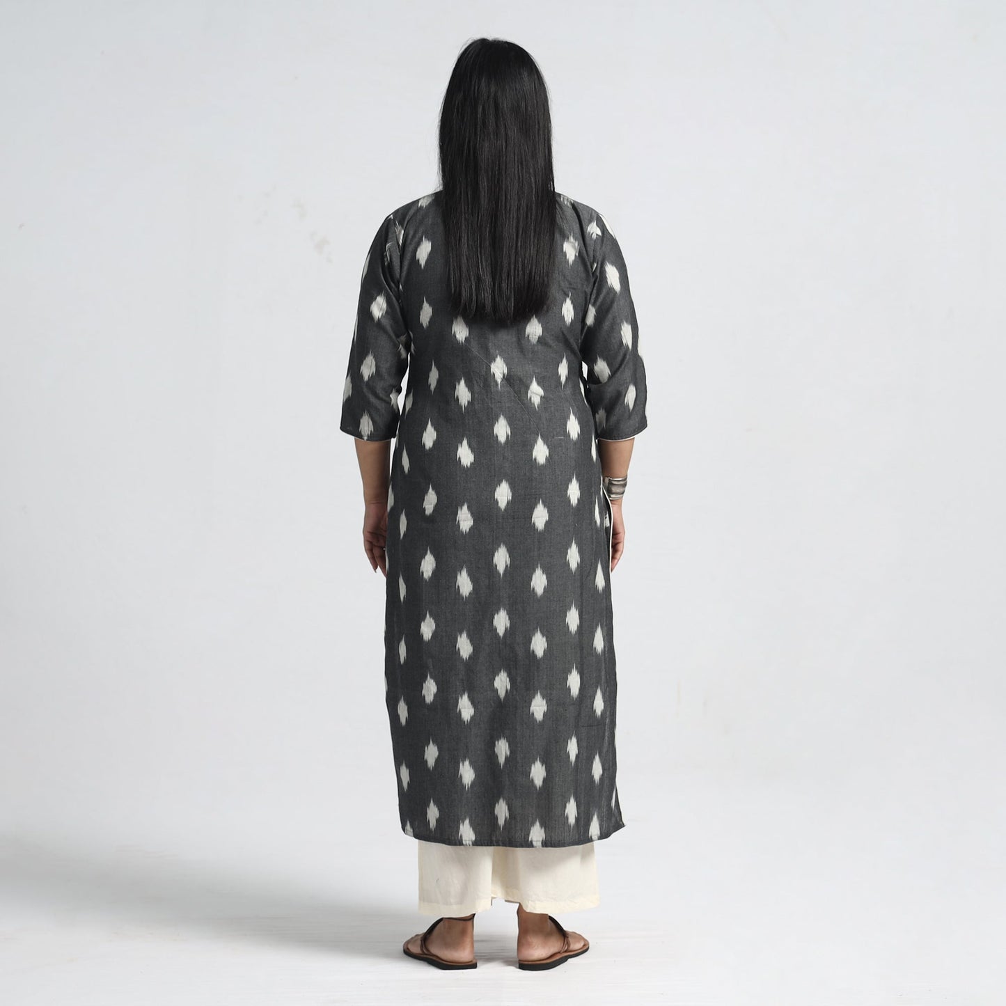 Buy Pochampally Ikat Weave Cotton Straight Kurta Online at iTokri.com