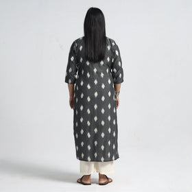 Buy Pochampally Ikat Weave Cotton Straight Kurta Online at iTokri.com