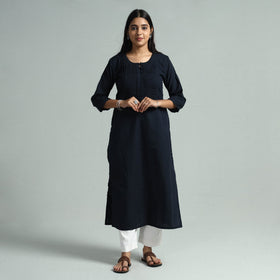 Buy Jhiri Handloom Cotton Pintuck Long Kurta Online l iTokri.com