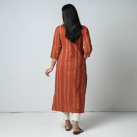 Buy Jacquard Cotton Long Kurta for Women