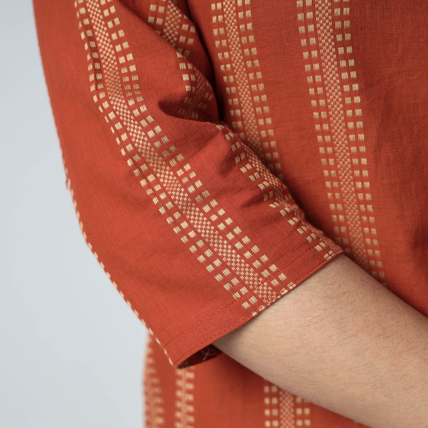 Buy Jacquard Cotton Long Kurta for Women