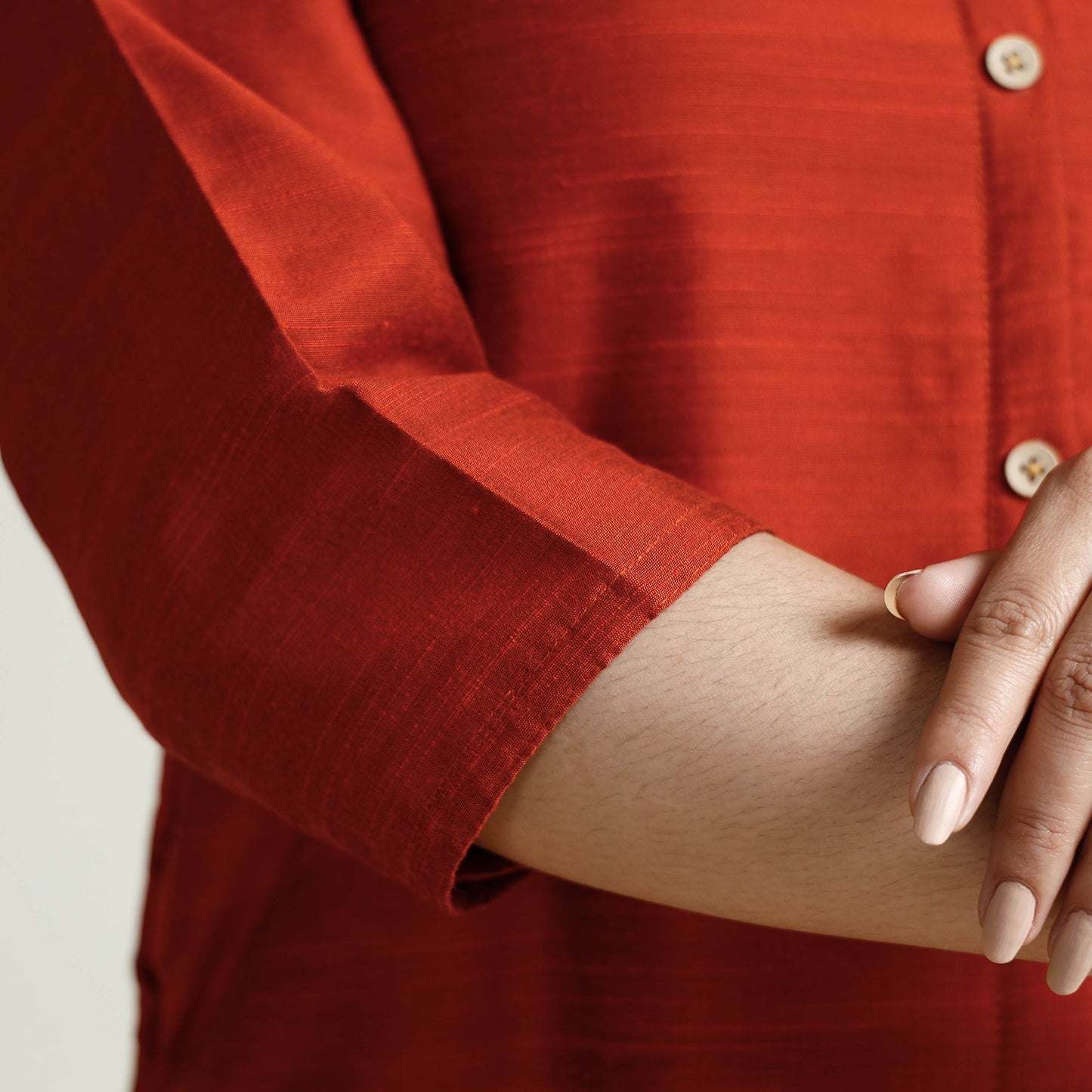  Plain Silk Long Kurta for Women