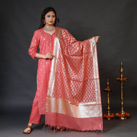 Banarasi with Palazzo & Dupatta Set