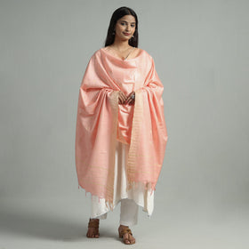 Jamdani Buti Mulberry Silk Handloom Dupatta with Tassels 31 