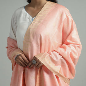  Jamdani Buti Mulberry Silk Handloom Dupatta with Tassels 31 