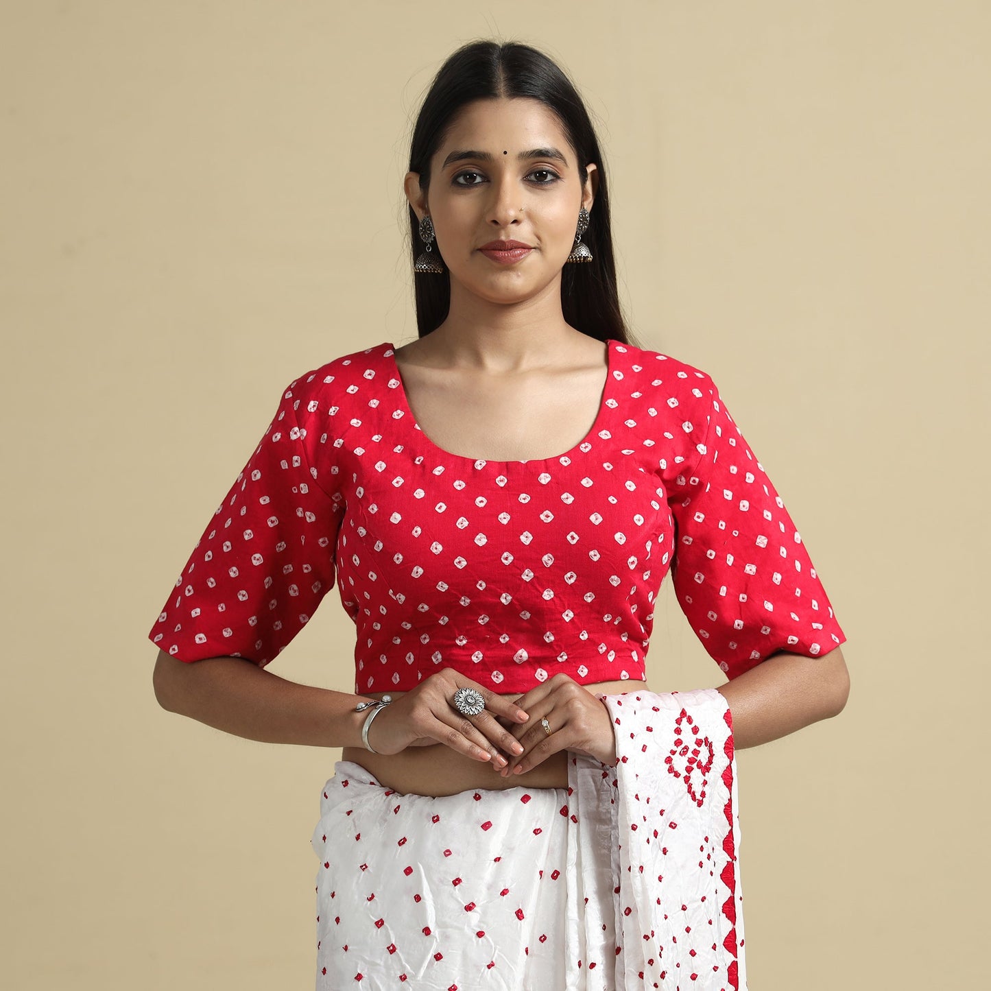 Bandhani Stitched Blouse
