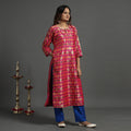  Elegant Banarasi Brocade Silk Kurta with Pant Set 