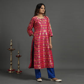  Elegant Banarasi Brocade Silk Kurta with Pant Set 