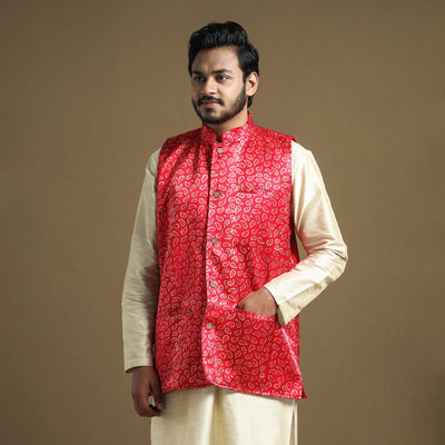 silk nehru jacket