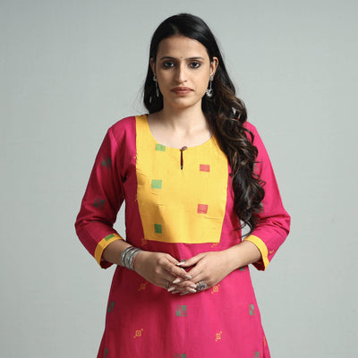 jacquard kurta