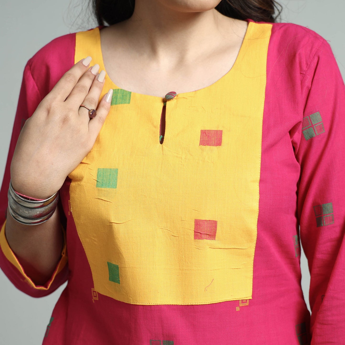 jacquard kurta