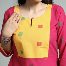 jacquard kurta
