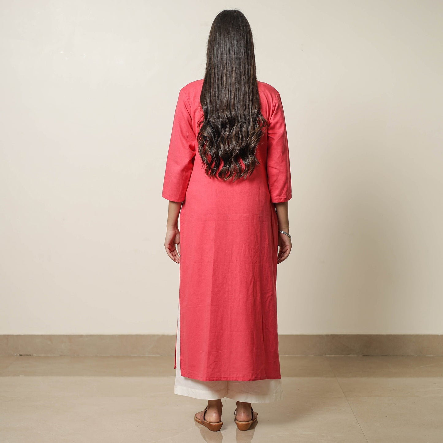  Plain Flex Cotton Straight Kurta 14 Online at iTokri.com