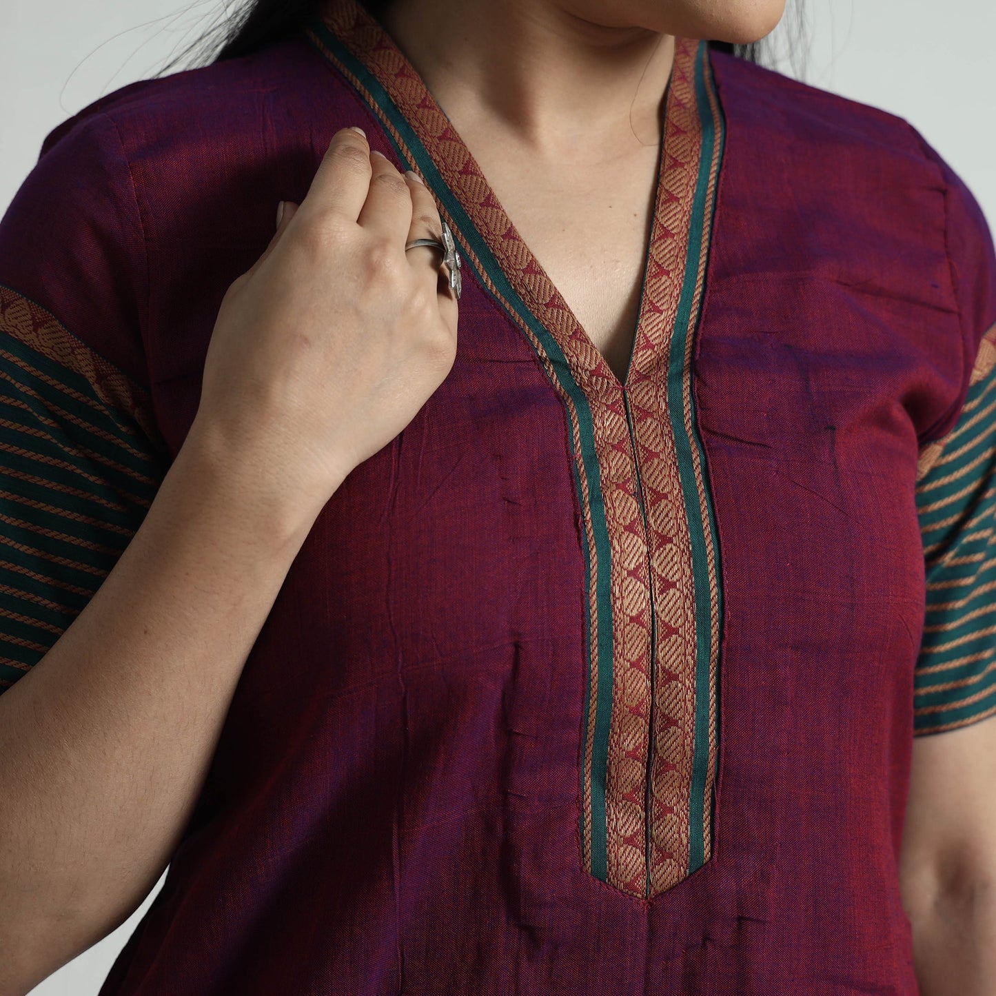 Buy Dharwad Cotton Kurta with Palazzo & Dupatta Set Online at iTokri.com