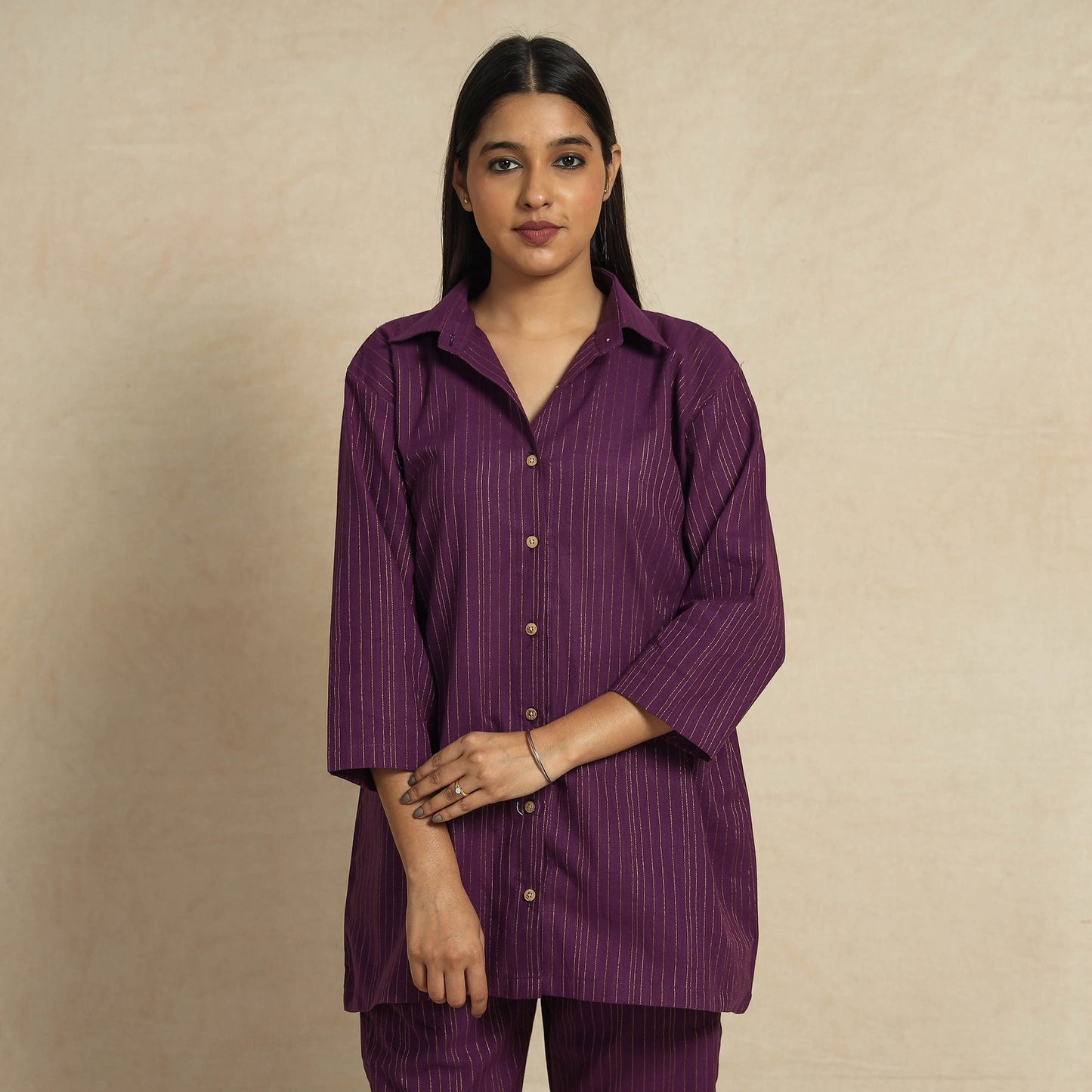 Buy Jacquard Cotton Top & Pyjama Night Suit Set Online at iTokri.com