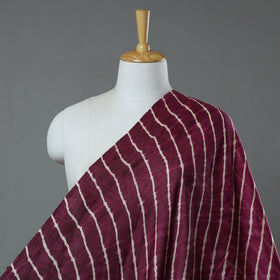 Buy Leheriya Tie-Dye Tussar Silk Handloom Fabric 85 Online l iTokri.com