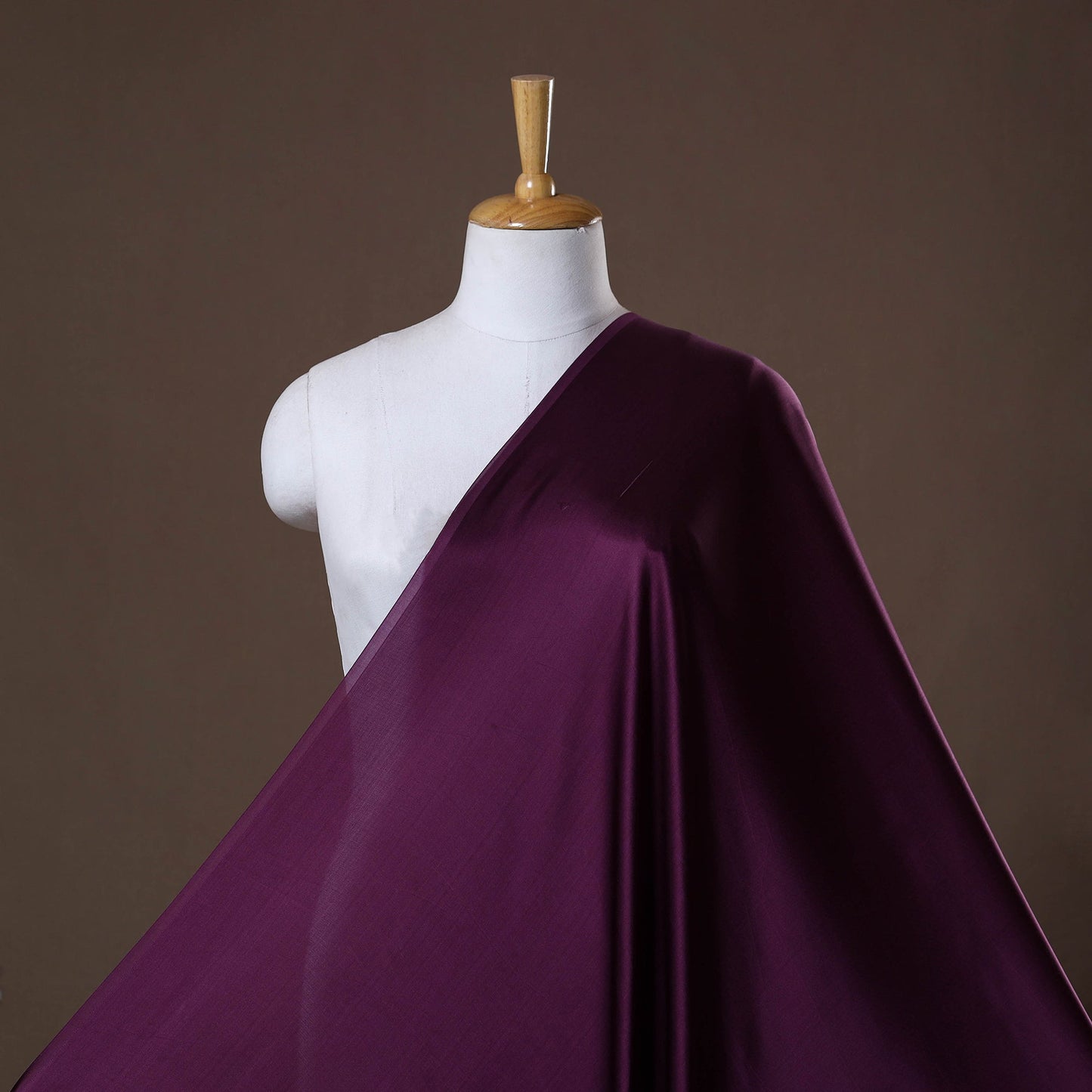 Dark purple - modal silk plain fabric 09 - handcrafted