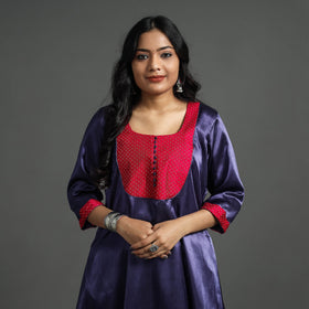 plain silk kurta
