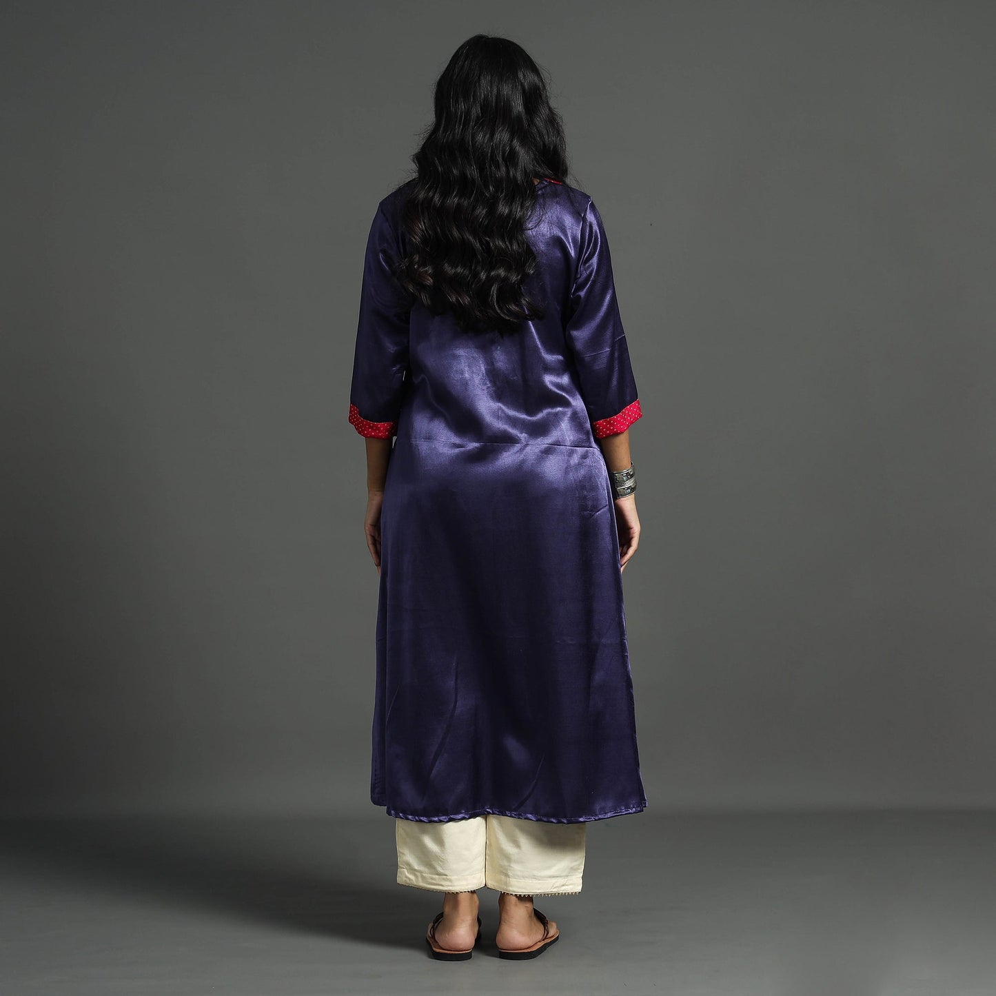 plain silk kurta