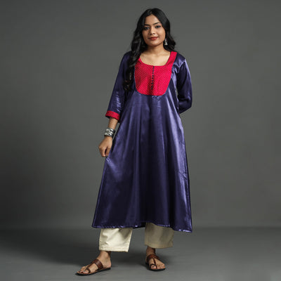 plain silk kurta