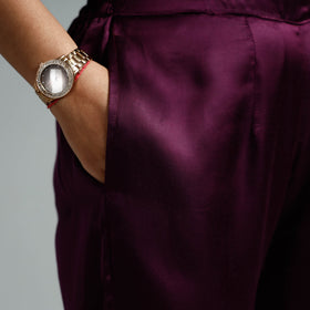  Plain Modal Silk Elasticated Pant 