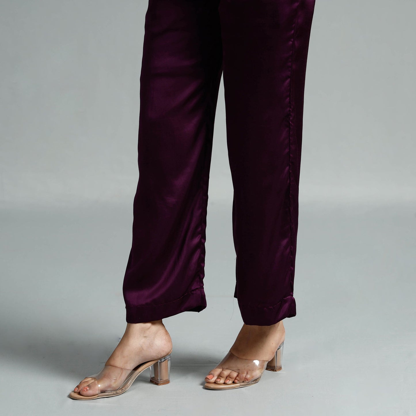  Plain Modal Silk Elasticated Pant 