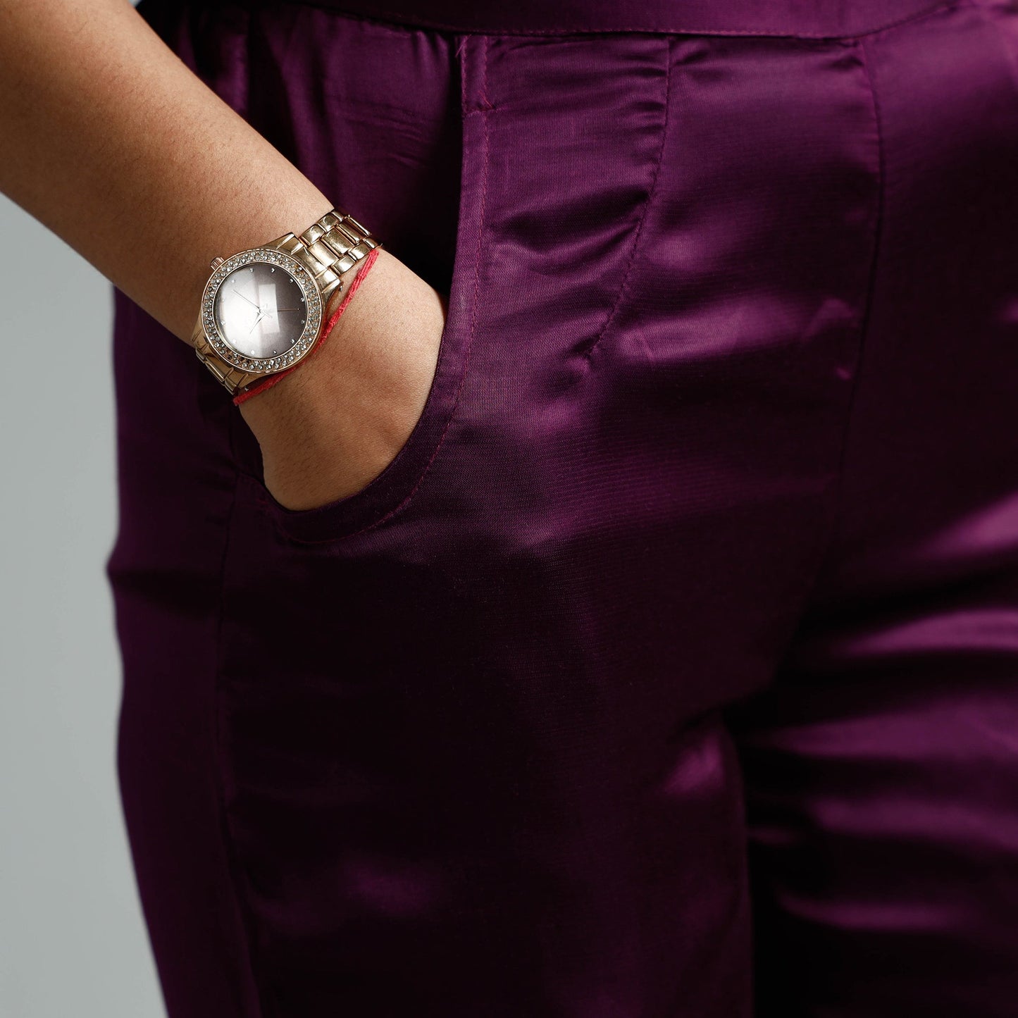  Plain Modal Silk Elasticated Pant 