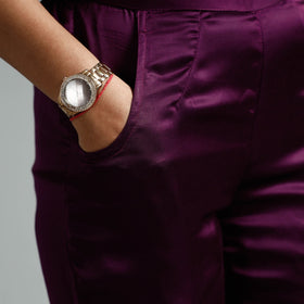  Plain Modal Silk Elasticated Pant 