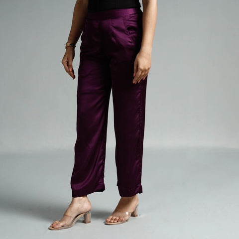  Plain Modal Silk Elasticated Pant 