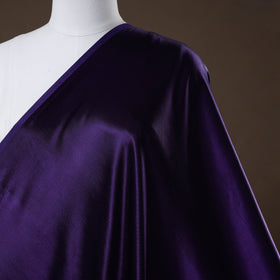 Dark purple - pure mashru silk plain fabric (width - 46 in)