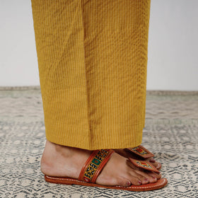  iTokri Casuals - Running Stitch Cotton Palazzo 