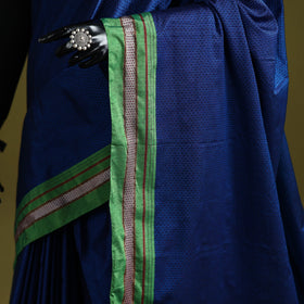 Silk cotton khun saree with ilkal pallu chikki paras border
