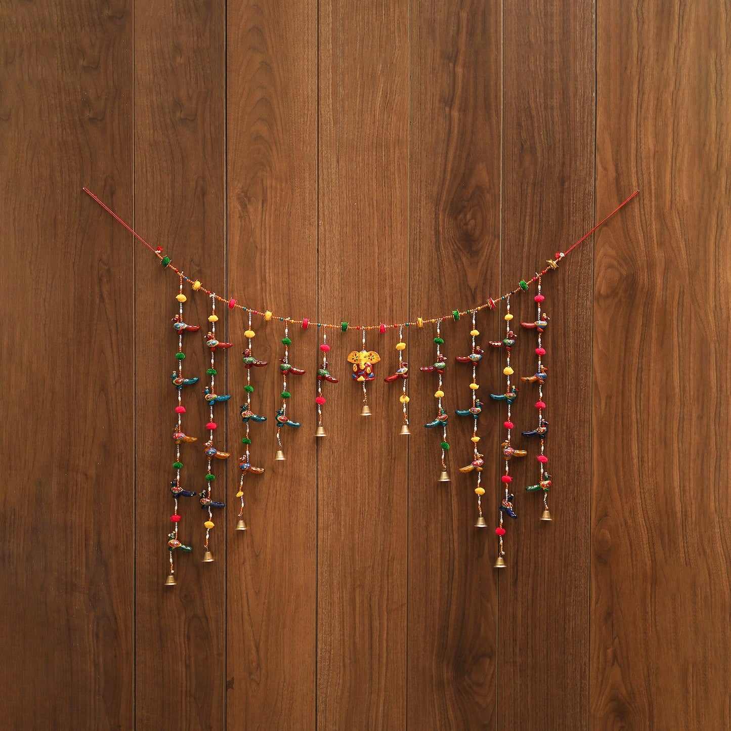 Decorative bead work handpainted bandarwal toran 01