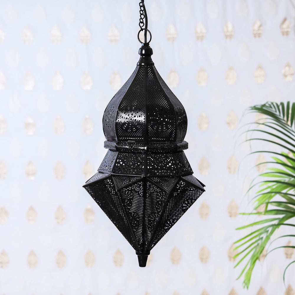  Decorative Handmade Hanging Iron Electric Lantern / Lamp 
